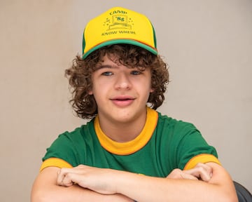 El actor que interpreta a Dustin Henderson en 2018.