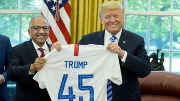 Donald Trump y el fútbol en distintas etapas de su vida