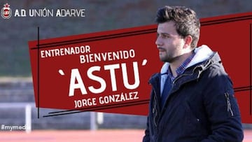 Jorge Gonz&aacute;lez &#039;Astu&#039;, nuevo entrenador del Uni&oacute;n Adarve.