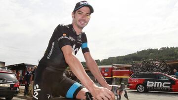 David López posa en una entrevista para AS durante el Tour de Francia de 2014.