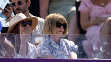 London (United Kingdom), 22/06/2023.- British fashion editor Anna Wintour attends the final tennis match between Carlos Alcaraz of Spain and Alex de Minaur of Australia at the Cinch Tennis Championships in London, Britain, 25 June 2023. (Tenis, Moda, España, Reino Unido, Londres) EFE/EPA/TOLGA AKMEN