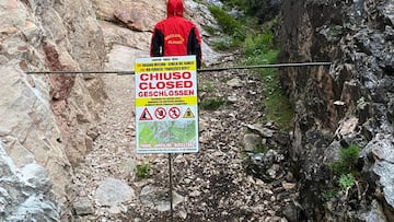 Senderos cerrados al público en los Alpes