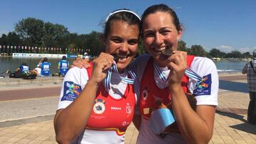 Bronce hist¨®rico de Aina Cid y Anna Boada en el Mundial