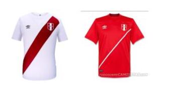 La indumentaria que ocupará Perú en la Copa de este 2015.