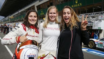 Tatiana Calderón y el Richard Mille Racing Team Oficia