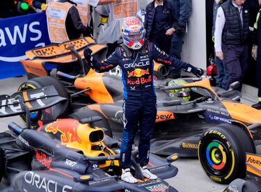 El piloto neerlandes de Red Bull, Max Verstappen,  ganador del GP de Canadá.