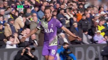 Todo lo que toca lo convierte en oro: el remate casi sin ángulo de Kane a gol que es una delicia