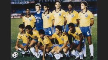 La indumentaria con que jugó Brasil en la Copa del 1989.