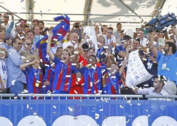 El Barcelona es el nuevo rey de LaLiga Promises. Derrotó al Villarreal, último campeón, por 3-1.





