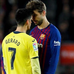 Varios roces entre Piqué y Gerard tras lo de 'Espanyol de Cornellà'