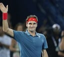 Federer, pentacampeón del torneo, empieza con buen pie