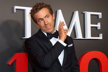 Ryan Reynolds posa en la alfombra roja de la gala TIME100 celebrada en la ciudad de Nueva York.