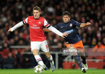 Marco Estrada fue campeón con Montpellier y a la temporada siguiente jugó cinco partido de la Champions League en el 2012. Enfrentó a Arsenal, Schalke y Olimpiacos.