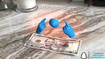 Nuevas lentes benéficas Snapchat: escanea tu dinero para ayudar contra el Coronavirus