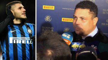 Ronaldo le aconseja a Icardi quedarse en el Inter