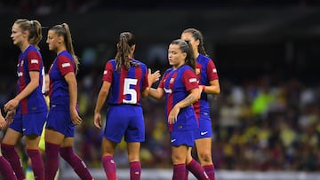 Claudia Pina celebrates her goal 0-1 of Barcelona during the game America (MEX) vs FC Barcelona (SPA), International Friendly of the BBVA MX Womens League, at the Azteca Stadium, on August 29, 2023.

<br><br>

Claudia Pina  celebra su gol 0-1 de Barcelona durante el partido America (MEX) vs FC Barcelona (SPA), Amistoso Internacional de la Liga BBVA MX Femenil, en el Estadio Azteca, el 29 de Agosto de 2023.