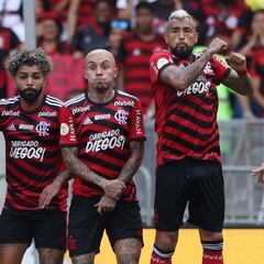 Vidal sufrió en el Brasileirao