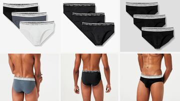 Pack de tres calzoncillos slip de Calvin Klein para hombre