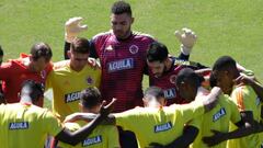 Selecci&oacute;n Colombia en entrenamiento durante la Copa Am&eacute;rica