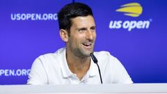 Djokovic, en rueda de prensa del US Open.