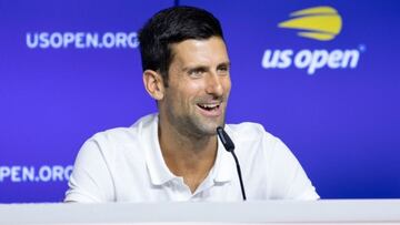 Djokovic, en rueda de prensa del US Open.