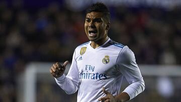 Casemiro, durante el partido contra el Levante.