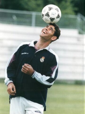 Hierro durante un entrenamiento. 