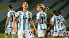 Partido de Copa América Femenina entre Argentina y Perú.