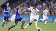 during the game El Salvador vs Honduras, corresponding to Group C of the 2019 CONCACAF Gold Cup, at Banc of California Stadium, Los Angeles, on June 25, 2019.   &lt;br&gt;&lt;br&gt;   durante el partidoEl Salvador vs Honduras, Correspondiente al Grupo C d