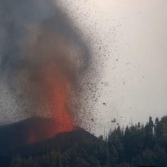 Los nuevos terrenos originados por el volcán serán del Estado