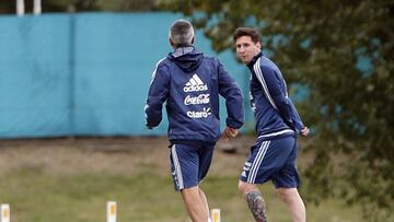 Messi, con Argentina.