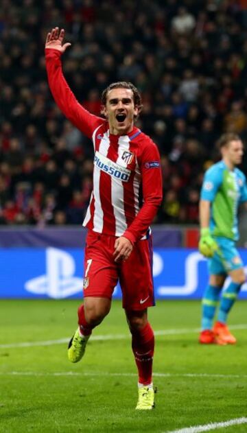 0-2. Antoine Griezmann celebró el segundo tanto.