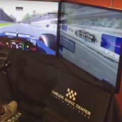 Una vuelta a Monza... con Sainz a los mandos del simulador