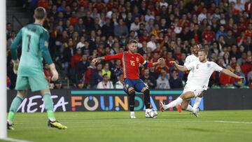 15/10/18 PARTIDO LIGA DE NACIONES UEFA NATIONS LEAGUE FASE DE GRUPOS GRUPO IV 
 ESTADIO BENITO VILLAMARIN 
 SELECCION ESPA&Ntilde;OLA ESPA&Ntilde;A - INGLATERRA 
 ERIC DIER Y SERGIO RAMOS