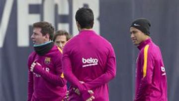 ENTRENAMIENTO PREVIO JORNADA 24 F.C.BARCELONA vs CELTA
MESSI, NEYMAR
