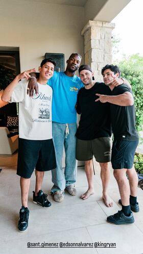 ‘Chaquito’ y Edson Álvarez viven tarde de ensueño con estrella de la NBA