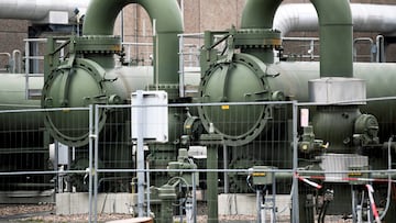 FILE PHOTO: General view at a compressor station of Dutch gas company Gasunie in Embsen, Germany, April 1, 2022. REUTERS/Fabian Bimmer/File Photo