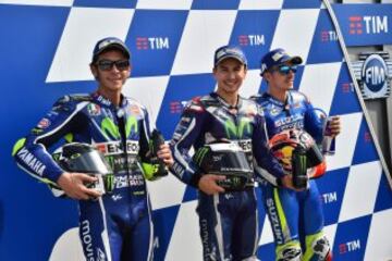 Pole de Jorge Lorenzo, Valentino Rossi segundo y Maverick Viñales tercero.