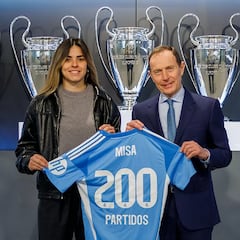 Misa, a 200 con el Madrid