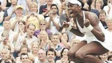 <b>AIR VENUS. </b>El que recuerde la fiereza aérea del joven Air Jordan, la puede adivinar tras el salto de la campeona de Wimbledon: Air Venus.