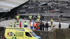Se derrumba un escenario de un festival en Galicia: hay 6 heridos