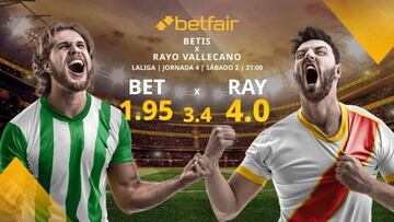 Real Betis vs. Rayo Vallecano: horario, TV, estadísticas, clasificación y pronósticos
