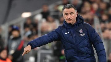 Christophe Galtier, aún entrenador del PSG.