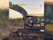 Diego Costa, su amigo y una retroexcavadora ¿Locura?