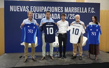 El Marbella renueva su patrocinio con el Ayuntamiento y Sierra Blanca Estates, sponsor principal