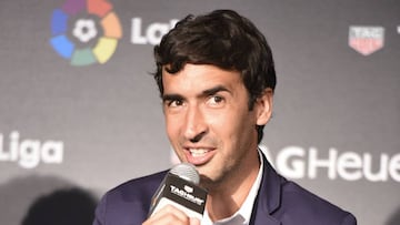 Raúl González en un acto de LaLiga.