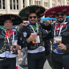 Mexicanos se adueñan de Luzhniki