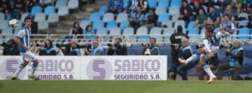 1-1. Canales anota el gol del empate.