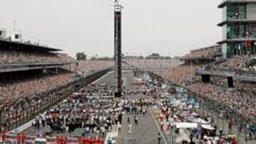 <b>AMBIENTE ÚNICO. </b>Más de 300.000 espectadores dan un aspecto único al circuito de Indianápolis.