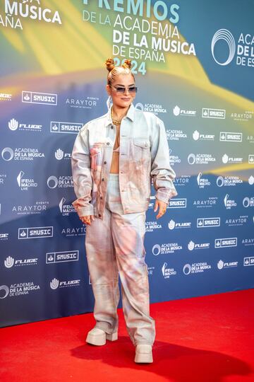 Tatiana Delalvz en el photocall de los Premios de la Academia de la Música.